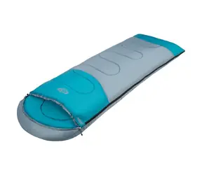 NILS Camp NC2008 grau/grün / Schlafsack / 175+30 x 75 cm / 12 °C | -2 °C
