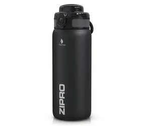 ZIPRO Thermosflasche 700 ml Edelstahl schwarz
