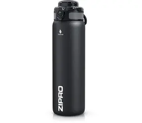 ZIPRO Thermosflasche 1000 ml Edelstahl schwarz