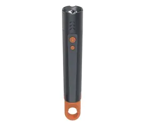 HAMA FLX600 LED-Taschenlampe mit Karabinerhaken / Aluminium / 600 lm / 250 m / 4 Modi + SOS / IP44 / Zoom 