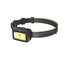 HAMA HL350 LED-Stirnlampe mit Akku / COB / 350 lm / 60 m / IP44 / SOS-Pfeife 
