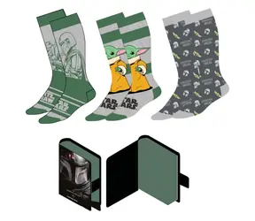 Cerdá The Mandalorian - Grogu Socken Größe 38/45 3 Paar