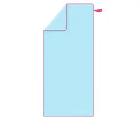 NILS NCR13 Mikrofaserhandtuch hellblau/rosa