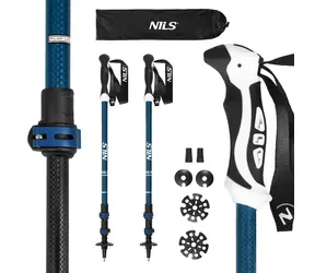 NILS TK8601 Trekkingstöcke blau