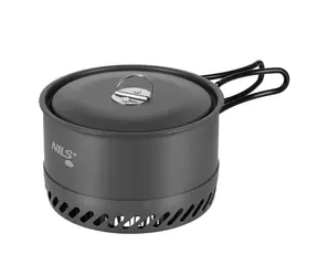 NILS Camp NC4203 Campingtopf mit Deckel und Wärmetauscher, 1 Liter