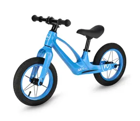 NILS Fun RB901 Kinderlaufrad mit 12-Zoll-Luftreifen und blauer LED-Beleuchtung