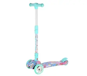 NILS Fun HLB15A Dreirad-Kinderroller, mintgrün, mit LED