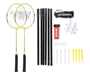 WISH Alumtec 4466 Badminton-Schlägerset, gelb