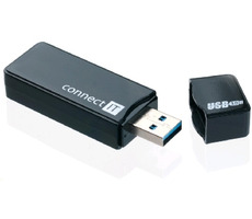 Connect IT USB 3.0 GEAR schwarz / Externer Kartenleser / USB / MicroSD / SD