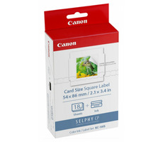 Canon KC-18IS Druckerpapier-Set / quadratische Etiketten / 18-tlg