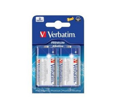 Verbatim -Batterien D Alkaline 2 Stück / 1,5 V / Blister