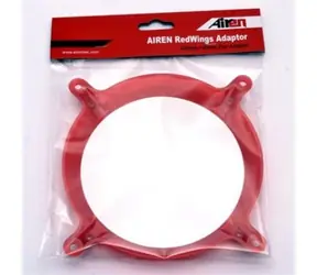 Airen RedWings Adapter Adapter zur Befestigung eines 140-mm-Lüfters an einer 120-mm-Halterung / rot