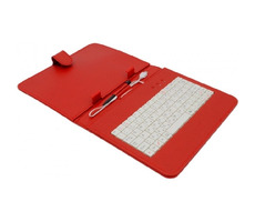 Airen AiTab Leather Case 2 Ledertasche für 8" Tablet rot / mit USB-Tastatur / CZ / SK