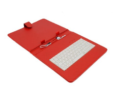Airen AiTab Leather Case 3 Ledertasche für 9,7" Tablet rot / mit USB-Tastatur / CZ / SK