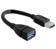 DeLock Kabel USB 3.0 A Stecker - Buchse 15 cm