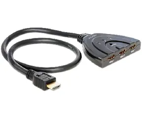 DeLock Switch HDMI 3 - 1 / bidirektionaler Eingangsschalter / Spliter