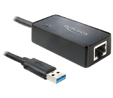 DeLock Adapter USB 3.0 / Gigabit LAN 10/100/1000 Mbit/s