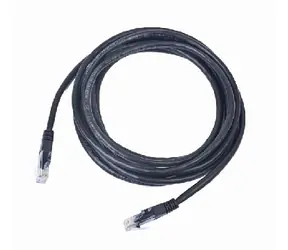 Gembird UTP CAT5E 0,5 m schwarz / Patchkabel / mit Schutz