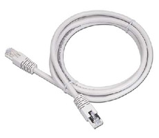 Gembird FTP CAT5E 20 m / Patchkabel / geschirmt mit Schutz und Geflecht / grau