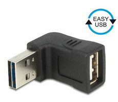 DeLock Adapter Easy-USB 2.0-A Stecker > USB 2.0-A Buchse rechtwinklig oben/unten