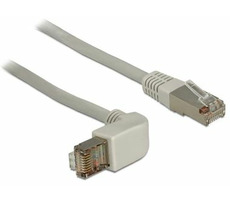 DeLock Kabel RJ45 Cat.6 SSTP rechteckig / gerade 0,5 m