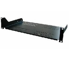 Triton Regal mit Perforation 1HE/250mm (RAB- UP-250-A1) schwarz / max. Tragkraft 20kg