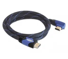 DeLock High-Speed-HDMI-Kabel mit Ethernet - HDMI-A-Stecker <-> HDMI-A-Stecker / rechtwinklig / 3 m