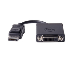 DELL Reduzierer DisplayPort (M) auf DVI-SL (F) / schwarz