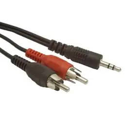 Gembird Audiokabel Klinke 3,5 mm Stecker <->2x RCA CINCH Stecker 2,5 m