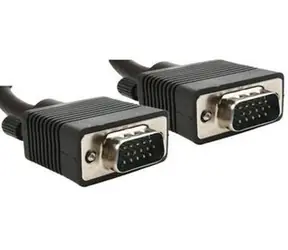 Gembird VGA HD-Kabel 15-Pin-Stecker/15-Pin-Stecker 5 m schwarz / doppelt geschirmt mit Ferriten