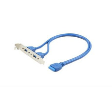 Gembird -Steckdose 2x USB 3.0 von MB zur Schrankabdeckung / Kabel 45 cm / Bulk