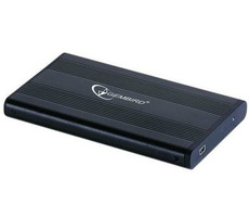 Gembird EE2-U2S-5 / Externes USB 2.0-Gehäuse / 2,5" SATA / schwarzes Aluminium