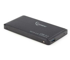 Gembird EE2-U3S-2 / Externes USB 3.0-Gehäuse / 2,5" SATA / schwarzes Aluminium