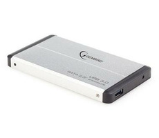 Gembird EE2-U3S-2-S / Externes USB 3.0-Gehäuse / 2,5" SATA / silbernes Aluminium