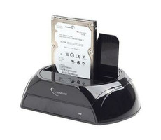 Gembird Dockingstation für HDD SATA 2,5“ + 3,5“ / USB3.0 / Schwarz