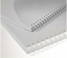 Renz Metallrücken (3|1") 16 weiß / für 120-130 Blatt 80 g Papier / 50 Stk