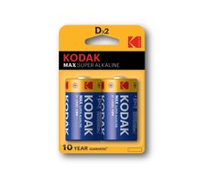 Kodak MAX Alkalibatterie D / 2 Stück / Blister