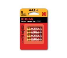 Kodak HEAVY DUTY AAA Zinkchloridbatterien (Blister) 4 Stk