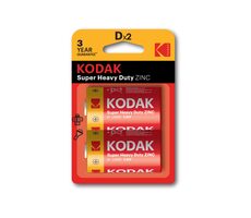 Kodak HEAVY DUTY Zink-Chlorid-Batterien D / 2 Stück / Blister