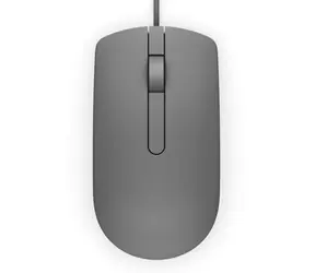 DELL MS116 grau / Optische Maus / 1000dpi / 2 Tasten + Scrollrad / USB / 1,8 m