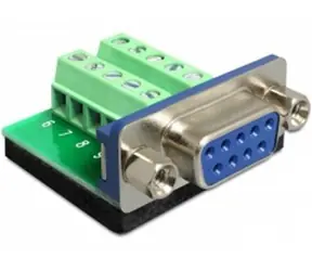 DeLock Adapter D-Sub 9 Buchse > Klemmenblock 10 Pins