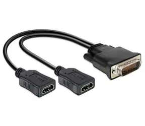 DeLock Adapter DMS-59 Stecker > 2 x HDMI Buchse 20 cm 