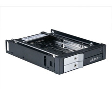 Akasa AK-IEN-03 2-Bay 2,5" Wechselrahmen / Mobilbox für 2x 2,5" Laufwerke