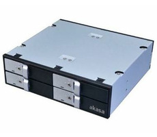 Akasa Lokstor M22 / 4X 2,5" SATA HDD/SSD bis 5,25" interner Schacht / schwarz