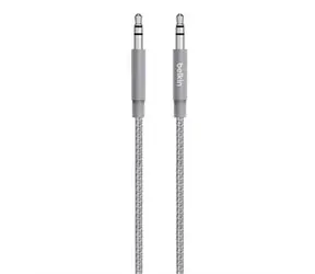 Belkin 3,5-mm-Klinkenstecker M/M Metallic MIXIT / 1,2 m / grau