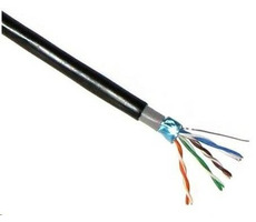 Lynx FTP-Kabel Cat5E / Outdoor PE / Doppelmantel PE+PVC / 305m / schwarz
