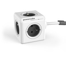 PowerCube Extended grau / Verlängerungskabel 230V / 1,5m / 5 Steckdosen
