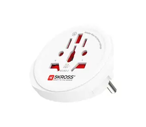 SKROSS Reiseadapter für Ausländer in ČR / weiß