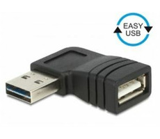 DeLock Adapter Easy-USB 2.0-A Stecker > USB 2.0-A Buchse rechteckig links/rechts