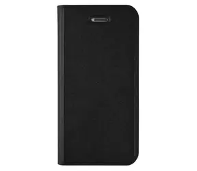 Azuri Ultradünnes Flip Case für Apple iPhone 5 und 5S / Standfunktion / Schwarz